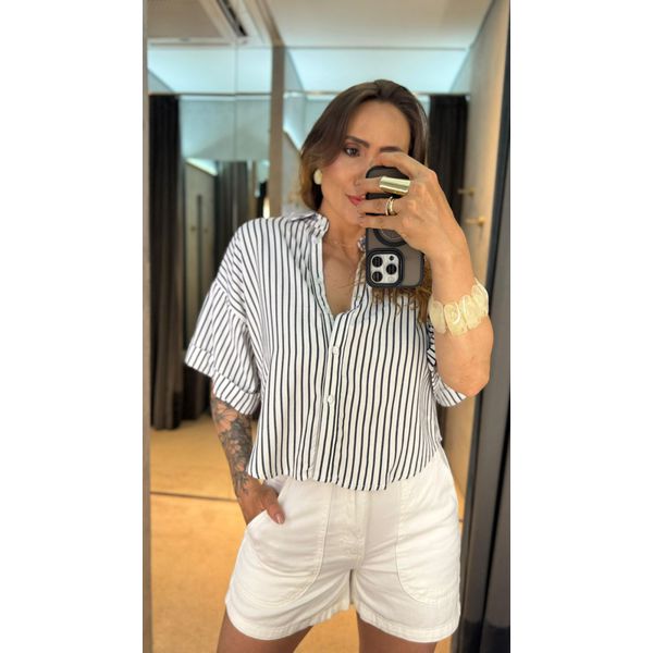 Camisa Listrada Sly Wear 551053 Listrado Marinho 