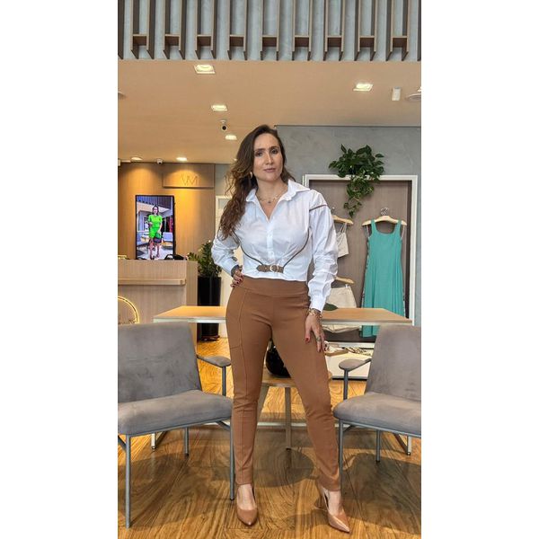 Camisa Cropped Lisa 126324 Charry Branco