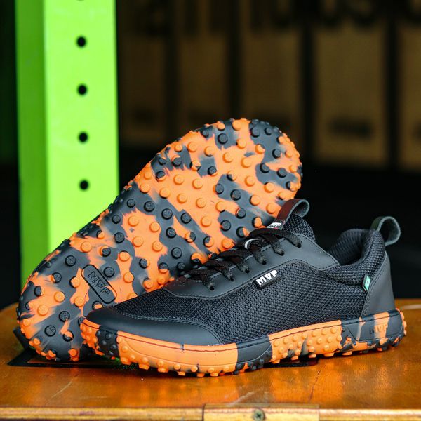 Tênis MVP Barefoot - Preto Bicolor Tangerina