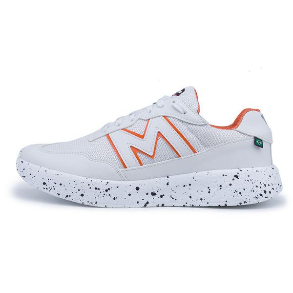 Tênis Branco para Treino Xtep Run II - White Orange