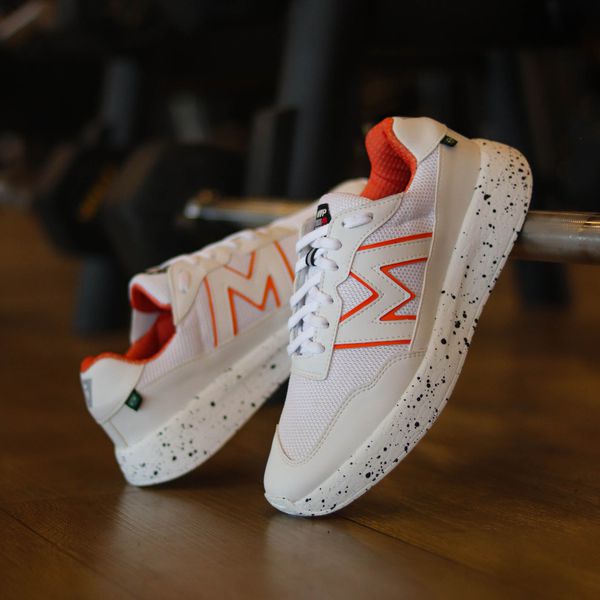 Tênis Branco para Treino Xtep Run II - White Orange