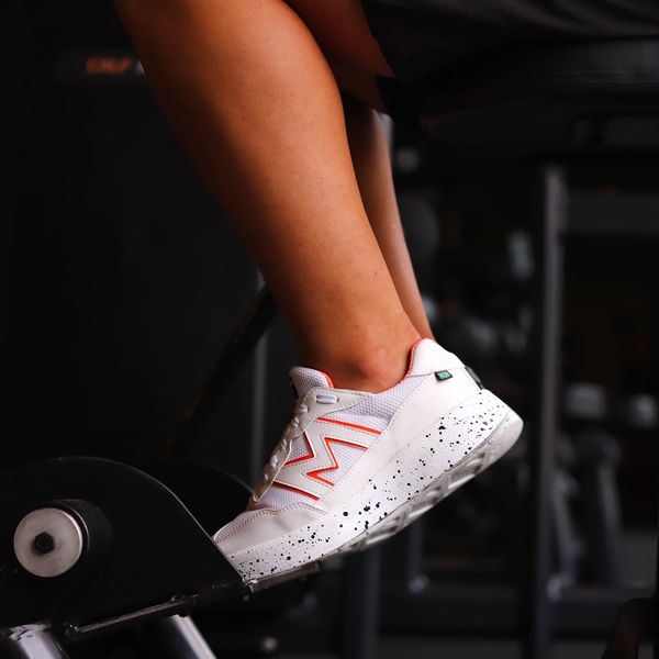 Tênis Branco para Treino Xtep Run II - White Orange