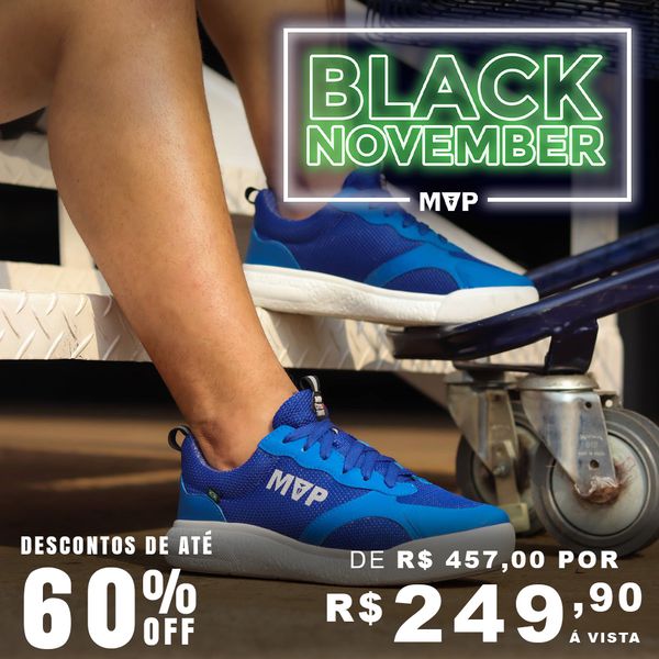 Tênis confortável de treinos Rx Fly - Blue