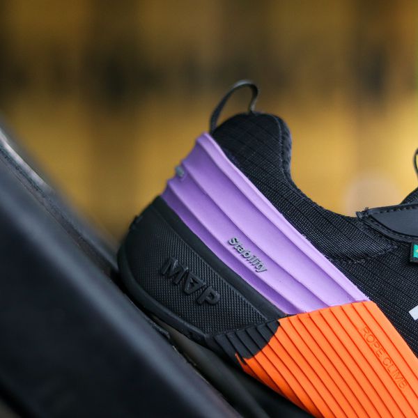 Tênis para Cross colorido 4x4 - Black Orange Purple