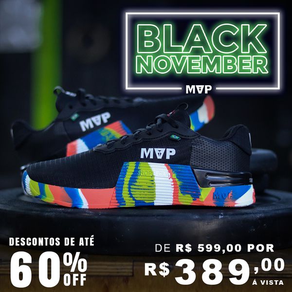 Tênis de Cross MVP 5x5 - Black Splash