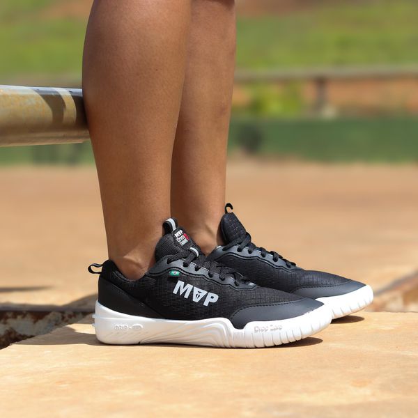 Tênis de Cross Training MVP Barefoot Evo 4 - Black White