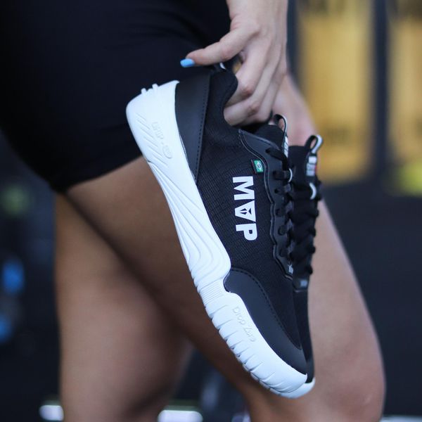Tênis de Cross Training MVP Barefoot Evo 4 - Black White