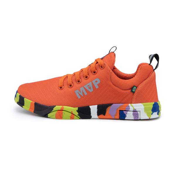 Tênis de treino Sola Reta Rhino X Tech III - Orange Splash