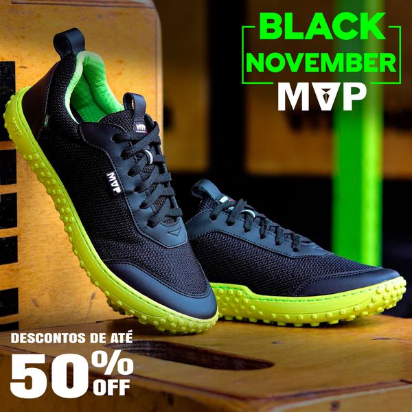 Tênis MVP Barefoot - Preto Pistache