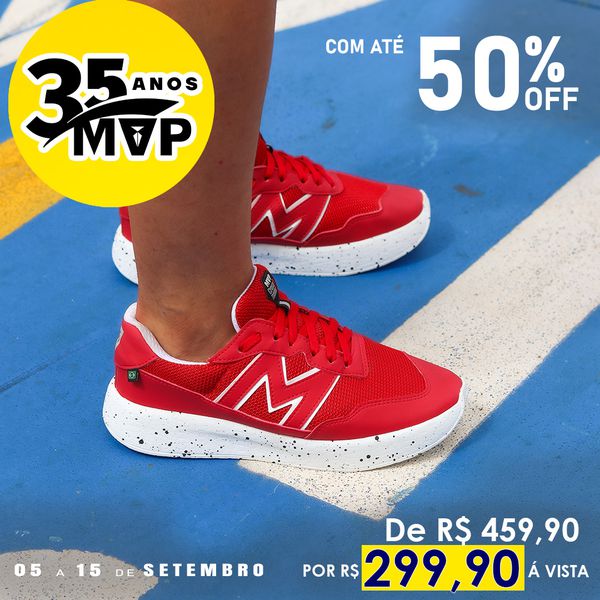 Tênis MVP para treino Xtep Run II - Red