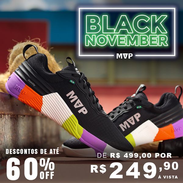 Tênis Para Cross MVP 4x4 - Preto Aquarela 