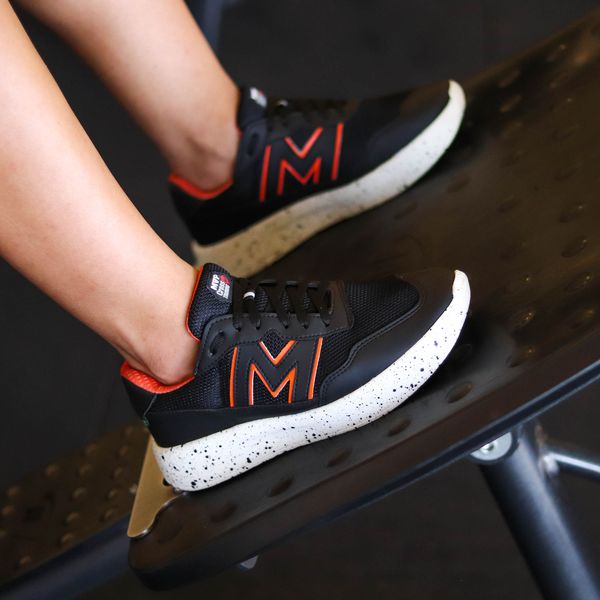 Tênis Preto para Treino Xtep Run II - Black Orange