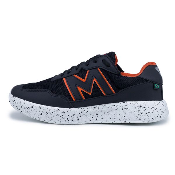 Tênis Preto para Treino Xtep Run II - Black Orange