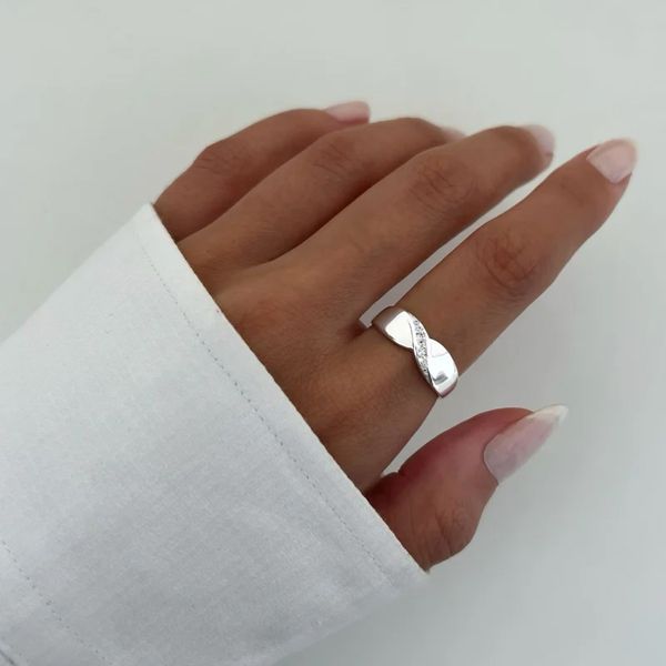 ANEL ZIRCÔNIA CRISTAL PRATA 925 - My Prata Joias