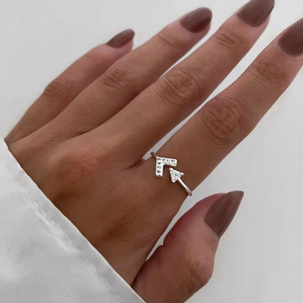 ANEL REGULÁVEL ZIRCÔNIA CRISTAL PRATA 925 - My Prata Joias