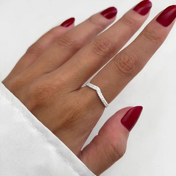 ANEL CRAVEJADO ZIRCÔNIA CRISTAL PRATA 925 - My Prata Joias