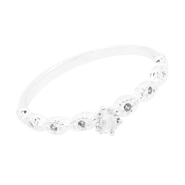 ANEL SOLITÁRIO ZIRCÔNIA CRISTAL PRATA 925 - My Prata Joias