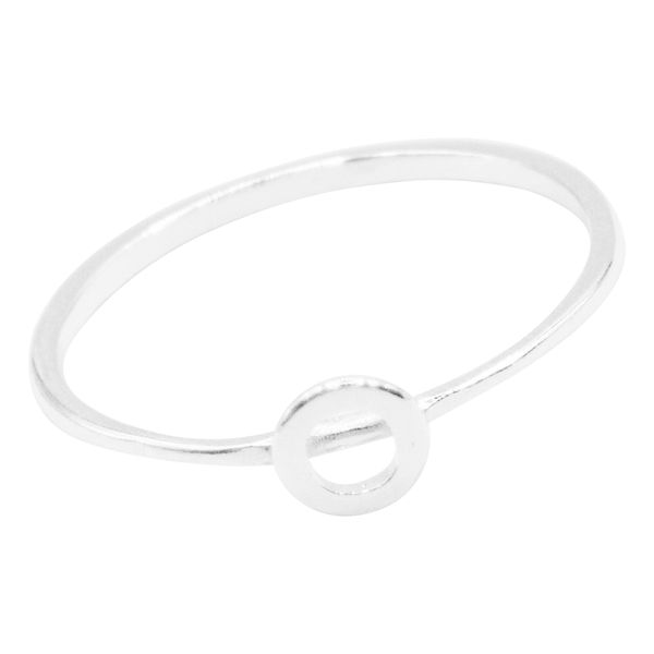 ANEL LISO LETRA O PRATA 925 - My Prata Joias