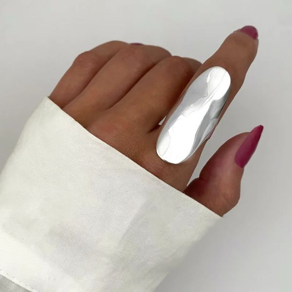 ANEL LESMA LISO PRATA 925 - My Prata Joias