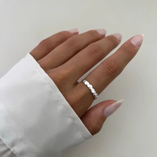 ANEL CORAÇÕES PRATA 925 - My Prata Joias