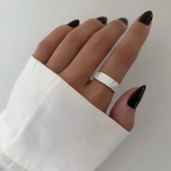 ANEL ZIRCÔNIA CRISTAL PRATA 925 - My Prata Joias