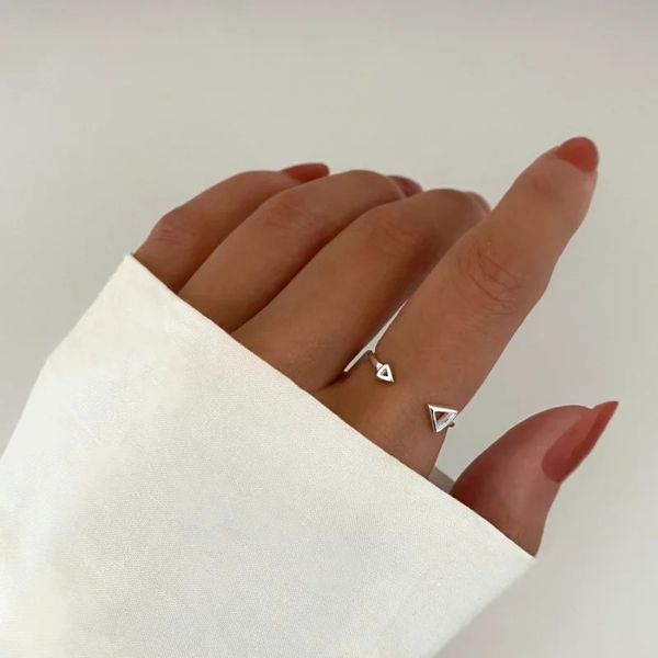 ANEL REGULÁVEL FLECHA PRATA 925 - My Prata Joias