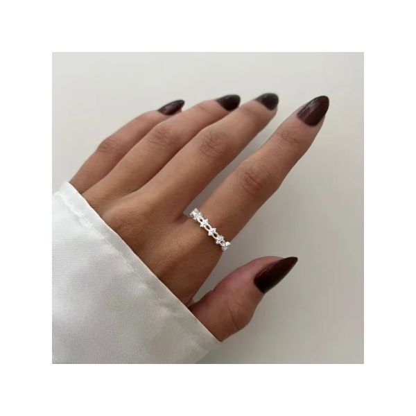 ANEL ZIRCÔNIA CRISTAL PRATA 925 - My Prata Joias