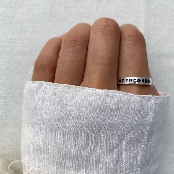 ANEL ABENÇOADA PRATA 925 - My Prata Joias