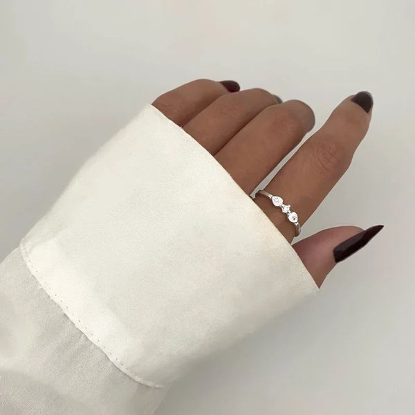 ANEL ZIRCÔNIA CRISTAL PRATA 925 - My Prata Joias