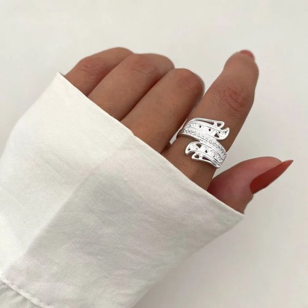 ANEL ZIRCÔNIA CRISTAL PRATA 925 - My Prata Joias