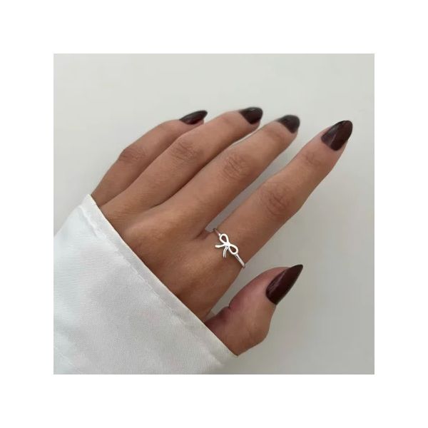 ANEL LAÇO LISO PRATA 925 - My Prata Joias