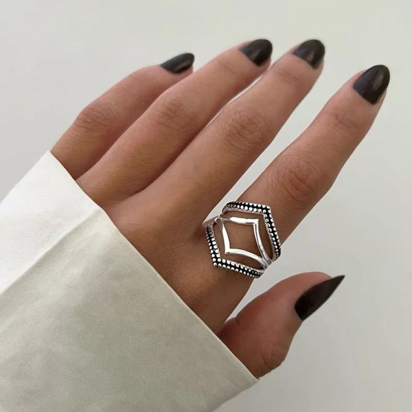 ANEL TRABALHADO INDIANO PRATA 925 - My Prata Joias