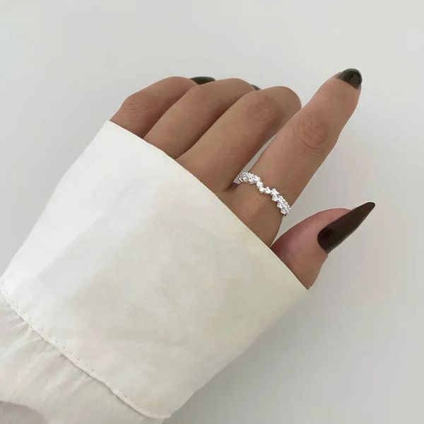 ANEL ZIRCÔNIA CRISTAL PRATA 925 - My Prata Joias