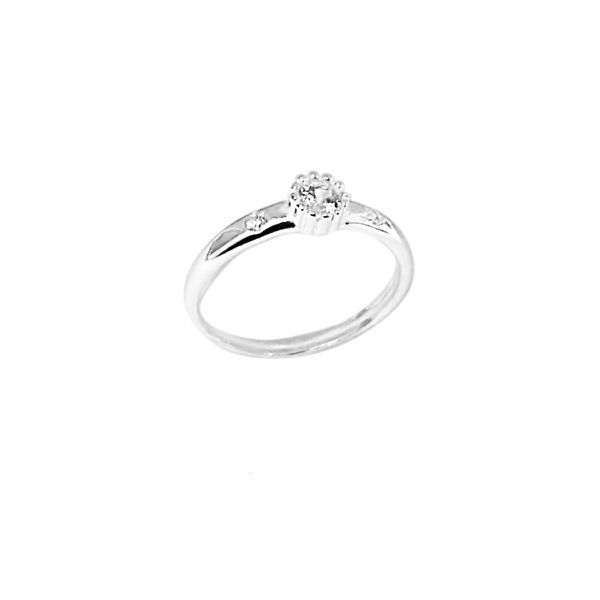 ANEL SOLITÁRIO ZIRCÔNIA PRATA 925 - My Prata Joias