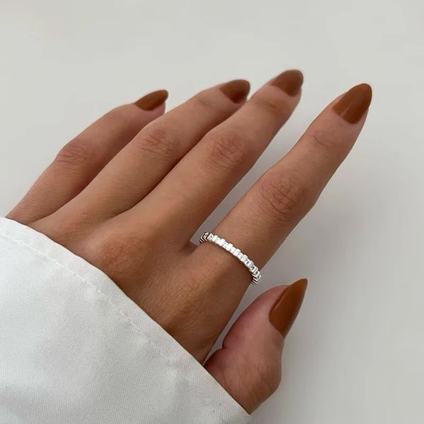 ANEL APARADOR ZIRCÔNIA CRISTAL PRATA 925 - My Prata Joias