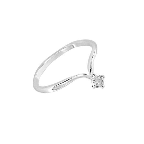 ANEL ZIRCÔNIA CRISTAL PRATA 925 - My Prata Joias