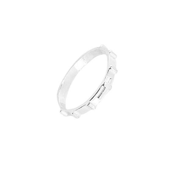 ANEL LISO TRABALHADO PRATA 925 - My Prata Joias