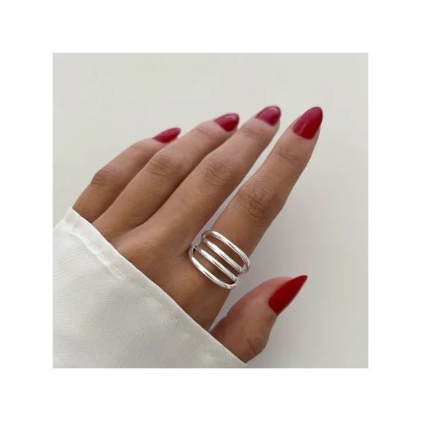 ANEL 4 FIOS PRATA 925 - My Prata Joias