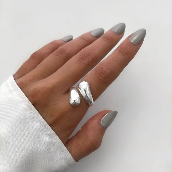 ANEL REGULÁVEL LISO PRATA 925 - My Prata Joias