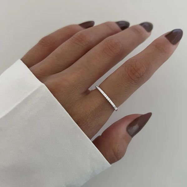 ANEL ZIRCÔNIA CRISTAL PRATA 925 - My Prata Joias