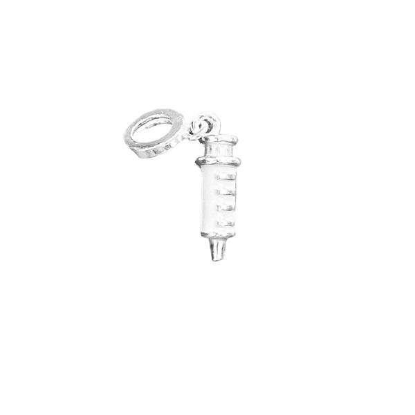 BERLOQUE DE SERINGA BRANCO PRATA 925 - My Prata Joias