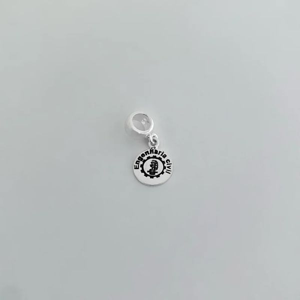 BERLOQUE PROFISSÃO ENGENHARIA CIVIL PRATA 925 - My Prata Joias