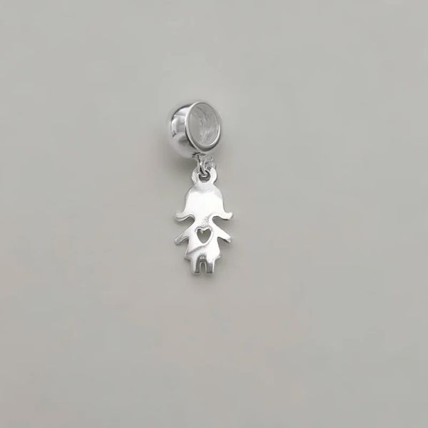 BERLOQUE MENINA LISO PRATA 925 - My Prata Joias