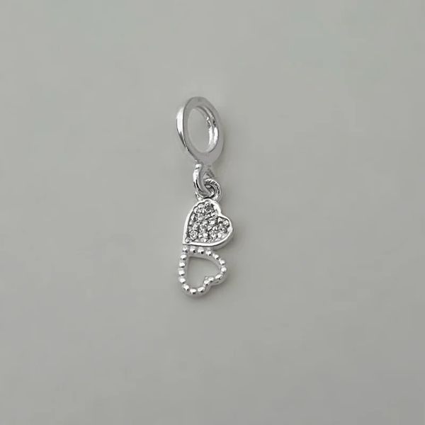 BERLOQUE CORAÇÕES ZIRCÔNIA CRISTAL PRATA 925 - My Prata Joias