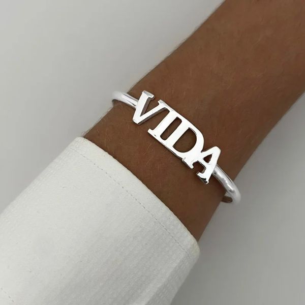 BRACELETE VIDA LISO PRATA 925 - My Prata Joias