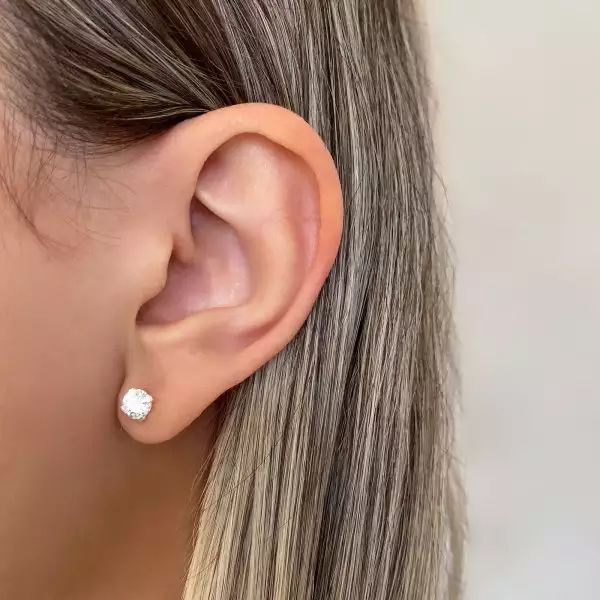 BRINCO ZIRCÔNIA CRISTAL PRATA 925 - My Prata Joias