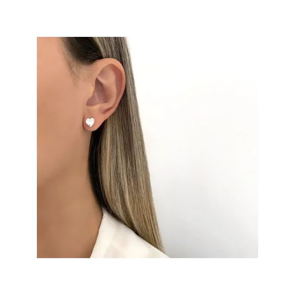 BRINCO CORAÇÃO ZIRCÔNIA CRISTAL PRATA 925 - My Prata Joias