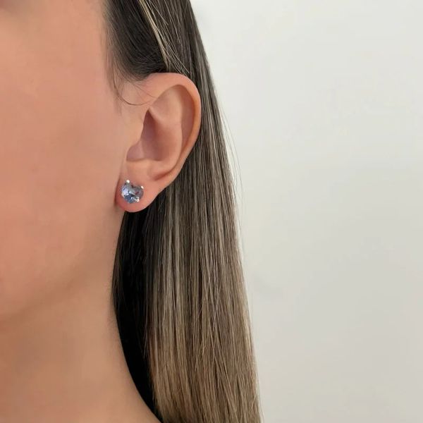 BRINCO CORAÇÃO ZIRCÔNIA LILÁS PRATA 925 - My Prata Joias