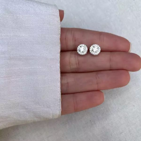 BRINCO REDONDO ZIRCÔNIA CRISTAL PRATA 925 - My Prata Joias