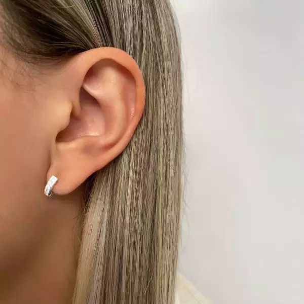 ARGOLINHA CRAVEJADA PRATA 925 - My Prata Joias